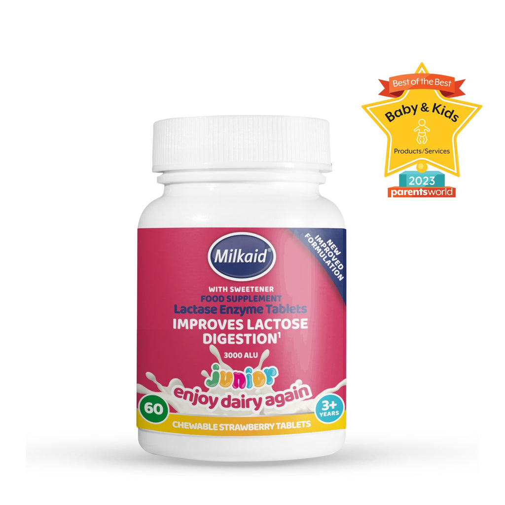 Milkaid Junior Lactase Enzyme chewable tablets 60s